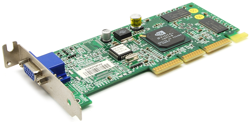 Grafische kaart nVidia Vanta-16 16MB SDR AGP 4x VGA LOW PROFILE NV5 Board MSI